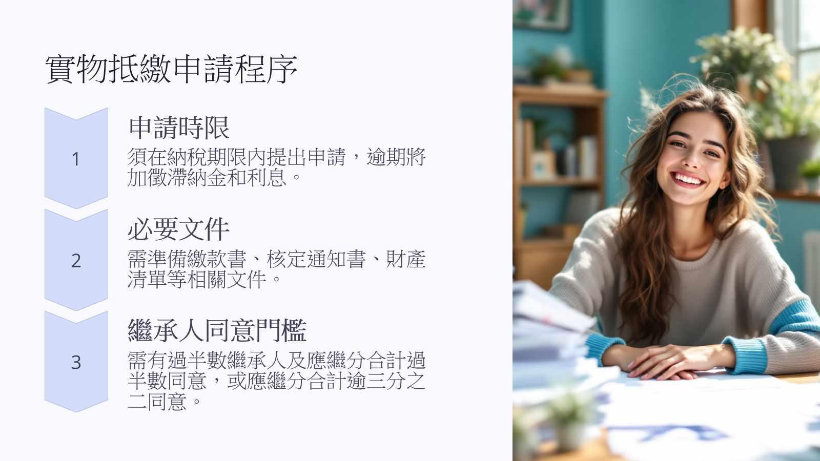 實物抵繳申請程序